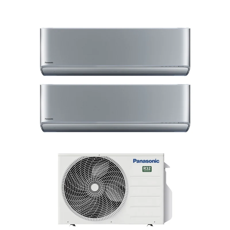 Panasonic Etherea Silver 9+9 Dual-Split-Klimaanlage mit CU-2Z41TBE R-32 integriertem WLAN
