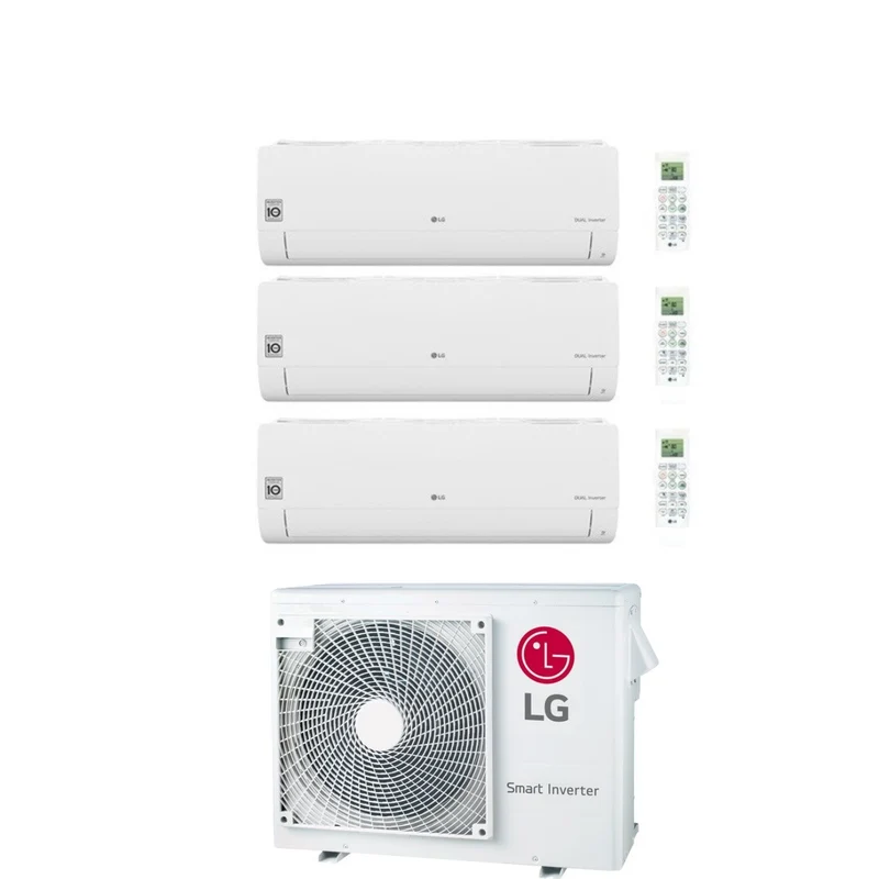 LG Trial Split Inverter-Klimaanlage Libero Smart Series 12+12+12 mit MU3R21 R-32 12000+12000+12000 integriertem WLAN