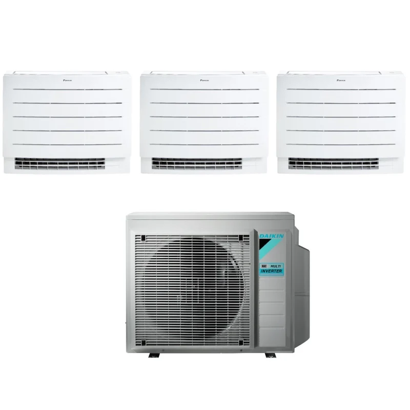 Daikin Trial Split-Bodenklimaanlage PERFERA FVXM-A 7+9+9-Serie mit 3MXM52N R-32 integriertem WLAN 7000+9000+9000 mit Infrarot-Fernbedienung im Lieferumfang enthalten. Italienische Garantie – Neu