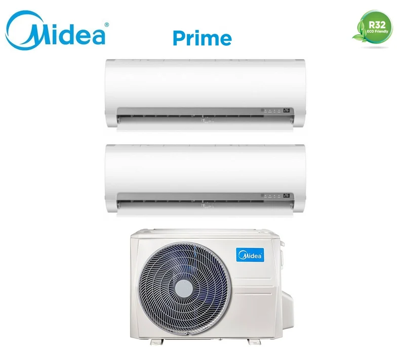 Climatizzatore Condizionatore Midea Dual Split Inverter serie PRIME 9+9 con M2OG-14HFN8-Q R-32 9000+9000