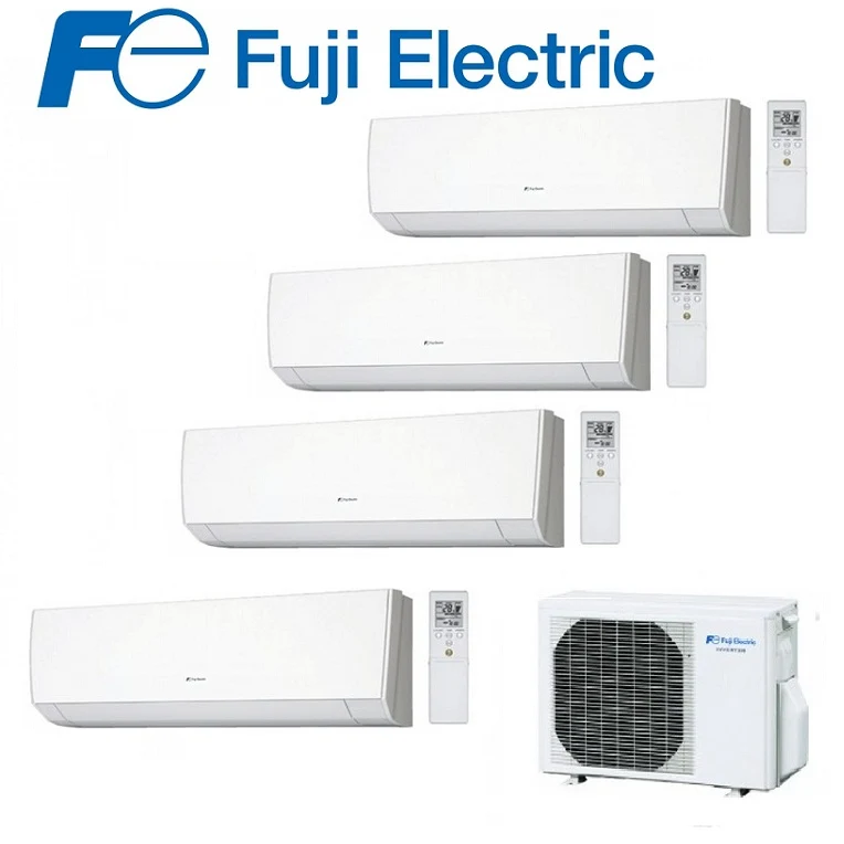 CLIMATIZZATORE CONDIZIONATORE FUJI ELECTRIC INVERTER QUADRI SPLIT A PARETE serie LM 9+9+12+12 con ROG30L 9000+9000+12000+12000