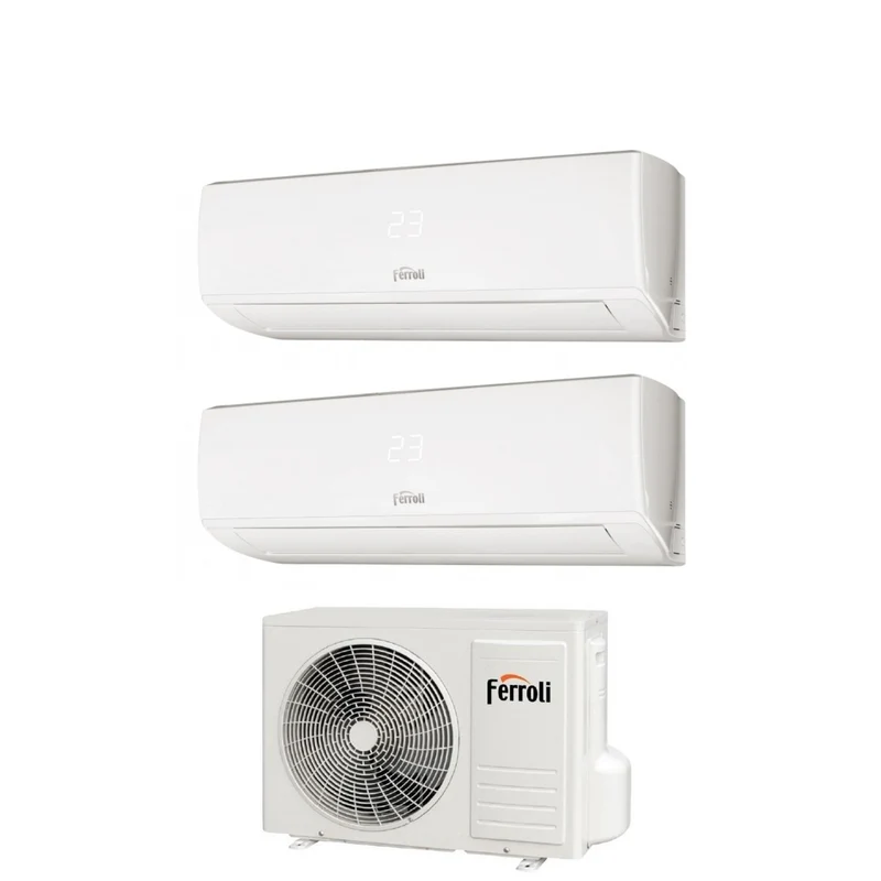 Ferroli Dual Split Inverter Klimaanlage GOLD 3.2 7+7 Serie mit 18-2 R-32 7000+7000