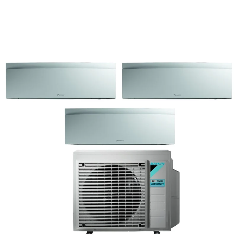 Daikin Bluevolution Trial Split Inverter-Klimaanlage EMURA WHITE III 7+12+18 Serie mit 3MXM68N R-32 integriertem WLAN 7000+12000+18000 mattweiße Farbe – italienische Garantie