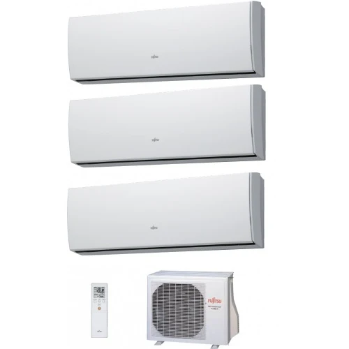 CLIMATIZZATORE CONDIZIONATORE FUJITSU TRIAL SPLIT PARETE INVERTER serie SLIDE LU 12+12+12 con AOYG24LAC3 12000+12000+12000