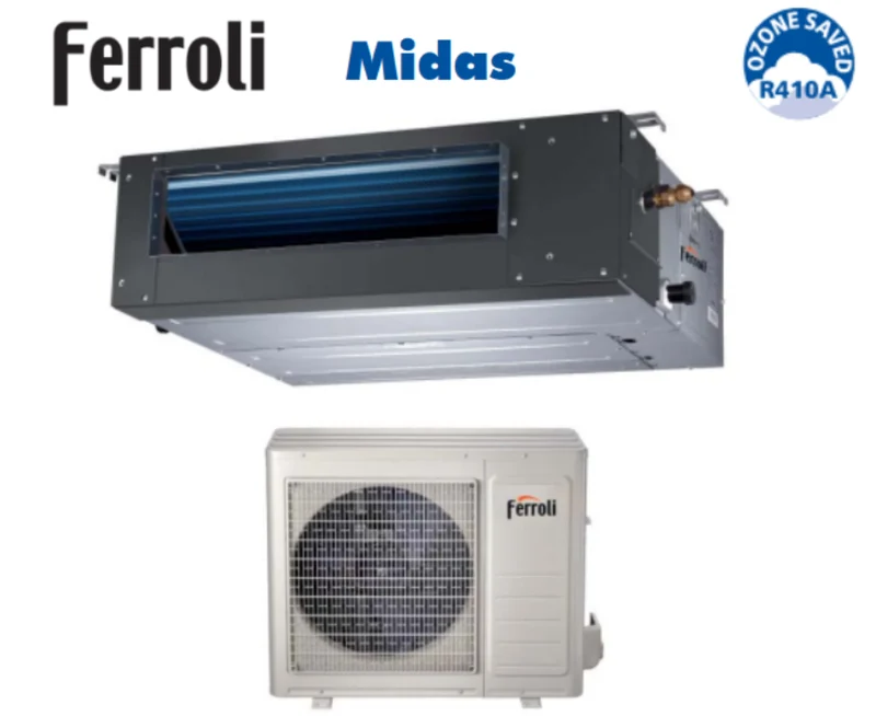 Climatizzatore Condizionatore Canalizzato Inverter Ferroli Serie Midas 18000 Btu 2C04920F R-32