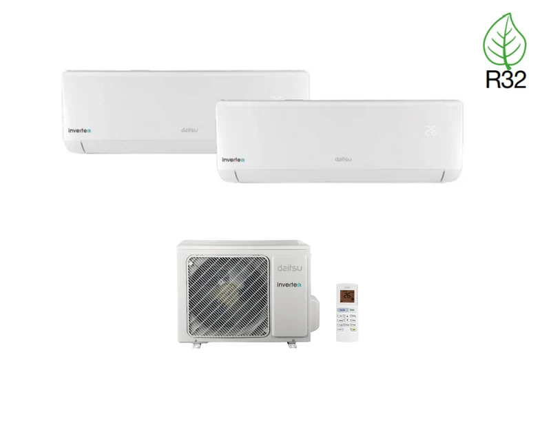 Climatizzatore Condizionatore Dual Split Inverter Daitsu Respirio 9000+12000 ASD912K11I-DB 9+12 R-32 A++ Wi-Fi Optional - NOVITA'