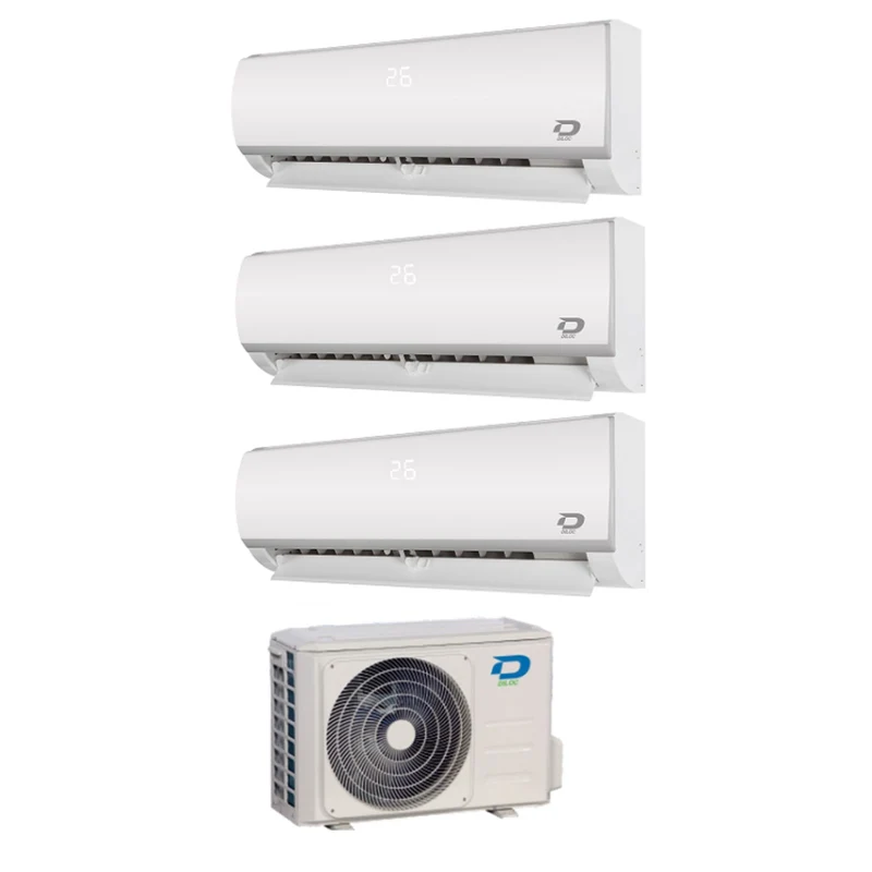 Climatizzatore Condizionatore DILOC Trial Split INVERTER serie FROZEN 9+9+12 con D.FROZEN360 R-32 classe A++ 9000+9000+12000 BTU Wi-Fi OPTIONAL