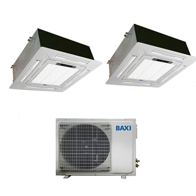 CLIMATIZZATORE CONDIZIONATORE BAXI DUAL SPLIT INVERTER CASSETTA 9000+9000 con LSGT50-2M 9+9 R-32