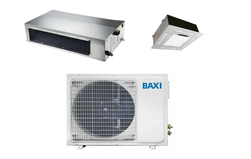 CLIMATIZZATORE CONDIZIONATORE BAXI DUAL SPLIT INVERTER CASSETTA 9000 LSGNK25-XM + CANALIZZATO 18000 LSGND50-XM con LSGT50-2M