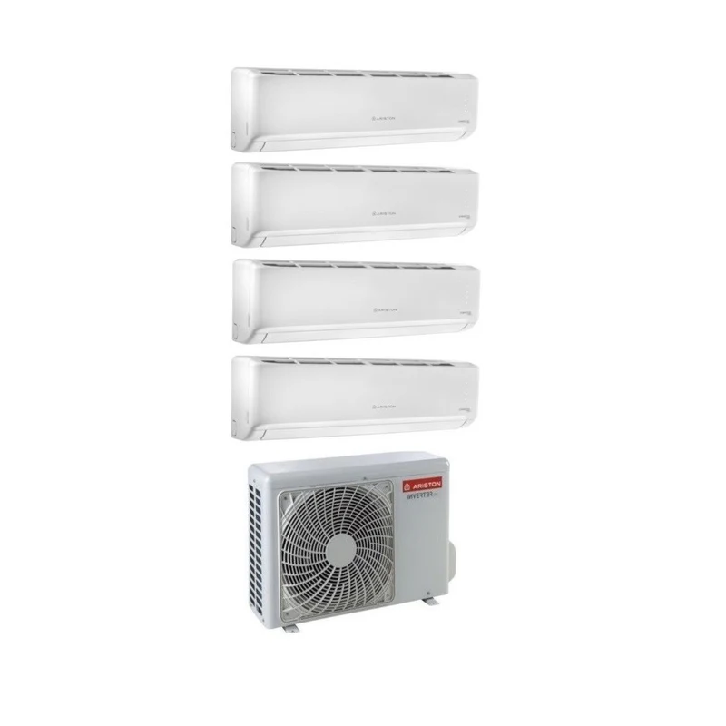 CLIMATIZZATORE CONDIZIONATORE ARISTON QUADRI SPLIT INVERTER serie ALYS PLUS 9+9+9+9 con QUAD 110 XD0B-O 9000+9000+9000+9000