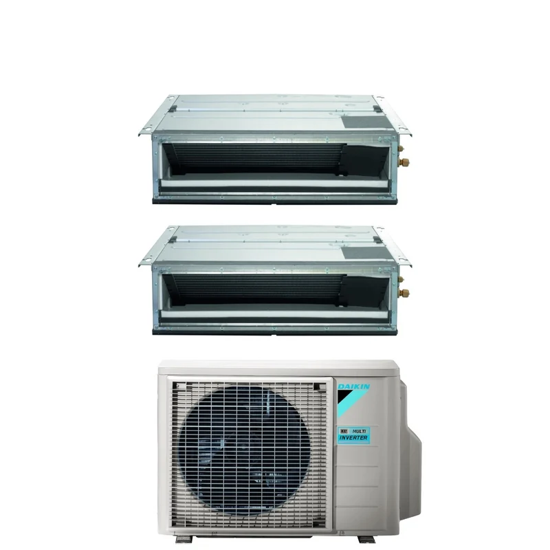 Daikin Bluevolution Dual-Split-Kanal-Inverter-Klimaanlage FDXM-F9 9+12-Serie mit 2MXM50A R-32 Wi-Fi, optional 9000+12000 italienische Garantie