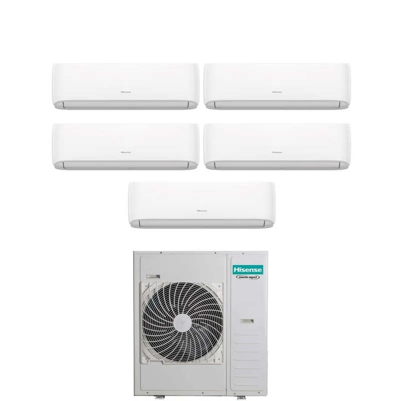 Klimaanlage Penta-Split Hisense Hi-Comfort 9+9+9+9+18 mit 5AMW125U4RTA R-32 WLAN integriert