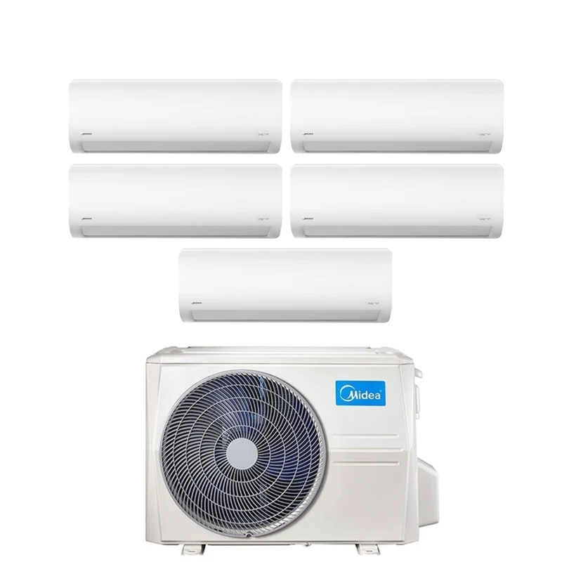 Midea Penta Split-Inverter-Klimaanlage XTREME PRO-Serie 9+12+12+12+12 Btu mit M5OE-42HFN8-Q R-32 integriertem WLAN