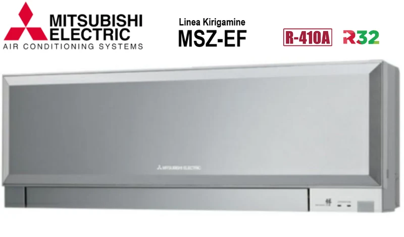 Innenwandgerät Mitsubishi Electric Inverter Kirigamine Zen Series 18000 BTU MSZ-EF50VES Farbe Silber – Grau