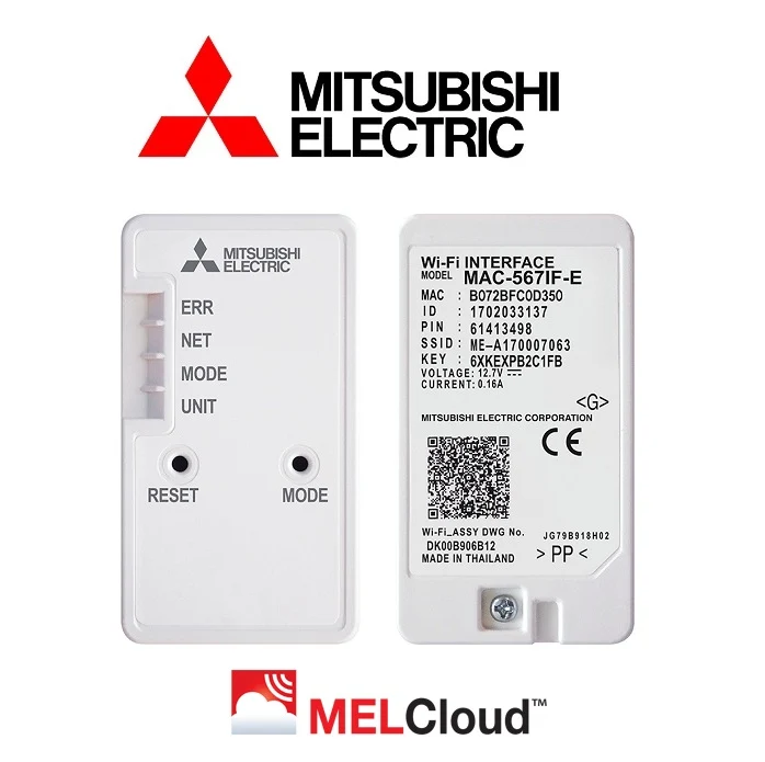 Mitsubishi Electric MAC-557IF-E Wi-Fi-Steuerung für Klimaanlage
