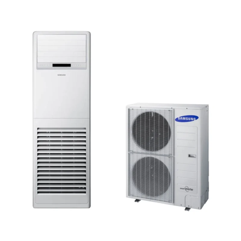 Samsung Inverter-Säulen-Klimaanlage 48000 Btu AC140KNPDEH Dreiphasen-R-410 mit kabelloser Fernbedienung im Lieferumfang enthalten