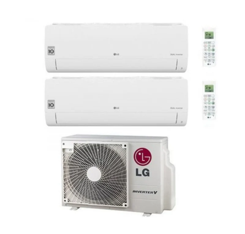 SCHNÄPPCHENBEREICH LG Dual Split Inverter Klimaanlage LIBERO SMART 9+12 Serie mit MU2R15 R-32 integriertem Wi-Fi 9000+12000