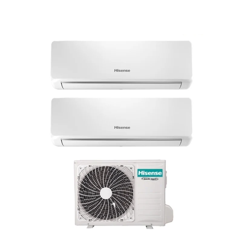 Hisense Dual-Split-Inverter-Klimaanlage BIO AIR 9+12 Serie mit 2AMW52U4RXC R-32 Integriertes Wi-Fi 9000+12000