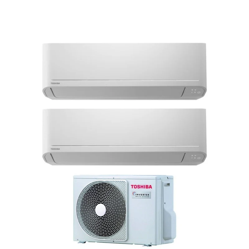 Toshiba Dual Split Inverter-Klimaanlage SEIYA 10+13-Serie mit RAS-2M18U2AVG-E R-32 Wi-Fi optional 10000+13000