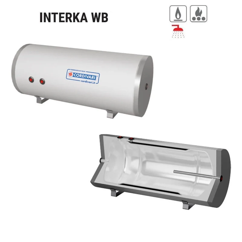 Bollitore Orizzontale/Verticale Cordivari Modello INTERKA WB 150 Per Produzione di A.C.S. con Scambiatore Ad Intercapedine