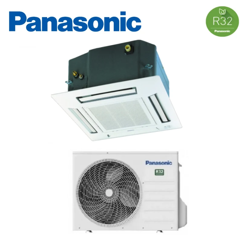 Panasonic Inverter-Klimaanlage Kassette 4-Wege-Gas R-32 12000 BTU CS-Z35UB4EAW A++ WI-FI OPTIONAL