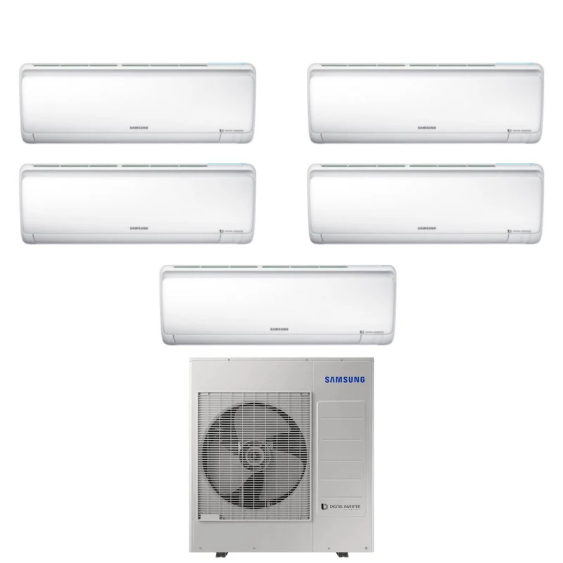 Samsung Penta Split Inverter Klimaanlage MALDIVES QUANTUM Serie 9+12+12+12+12 mit AJ100RCJ R-32 9000+12000+12000+12000+12000 – Neu 2019