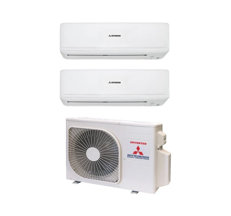 Mitsubishi Heavy Industries DualSplit Inverter-Klimaanlage Kireia Smart Series (SKM) 9+9 mit SCM40ZS-S Gas R-32 Wi-Fi optional