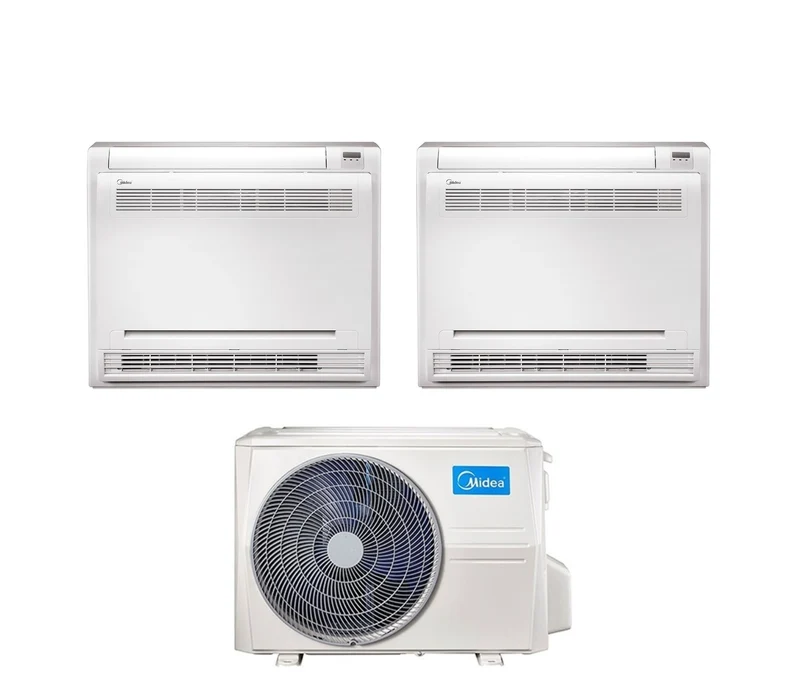Midea Dual Split Inverter Klimaanlagenkonsole 12+12 mit M2OE-18HFN8-Q R-32 12000+12000