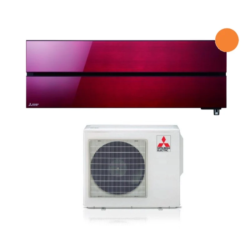 Mitsubishi Electric Kirigamine Style Klimaanlage 18000 Btu MSZ-LN50VGR Rubinrot R-32 Integriertes WLAN