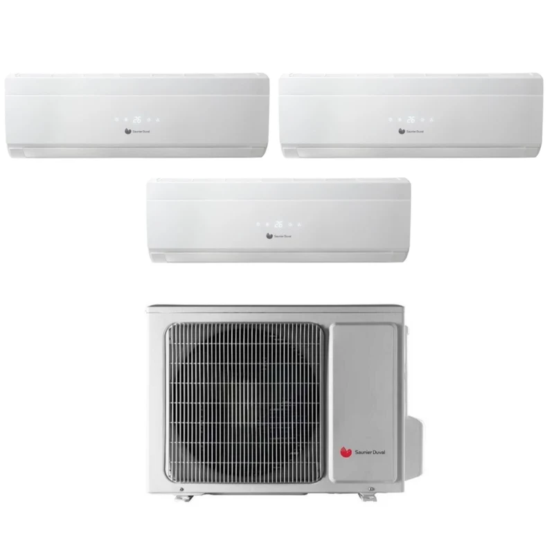 Hermann Saunier Duval Trial Split Inverter Klimaanlage UNI COMFORT 7+7+9 Serie mit SDH19-070MC3NO R-32 7000+7000+9000
