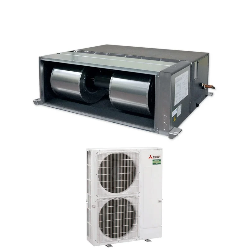 Mitsubishi Electric Kanalklimaanlage, Inverter, Hochdruck, 65.000 Btu, PEA-M200LA + PUZ-M200YKA, dreiphasig, R-32, WLAN optional