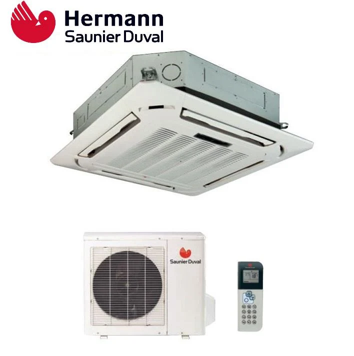 Hermann Saunier Duval Klimaanlage 4-Wege-Kassetten-Inverter 48000 BTU SDH17-140NK R-410