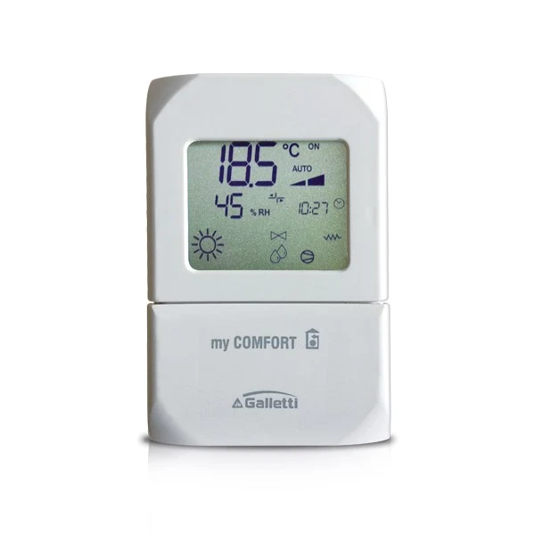 Comando Elettronico Galletti Con Display Mycomfort Base Per Ventilconvettore Fan Coil Con Kit Istallazione A Bordo