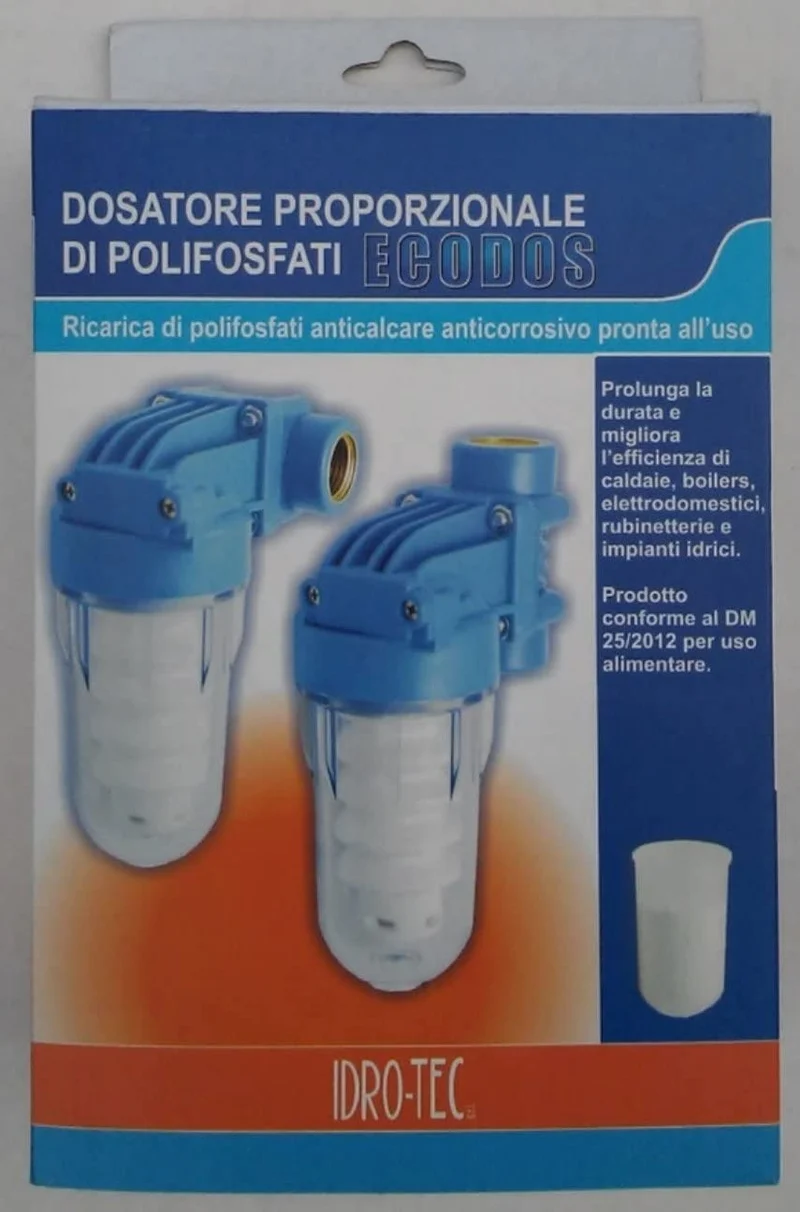 Dosatore di Polifosfati Idro-Tec Ecodos 1/2" con Ricarica Inclusa