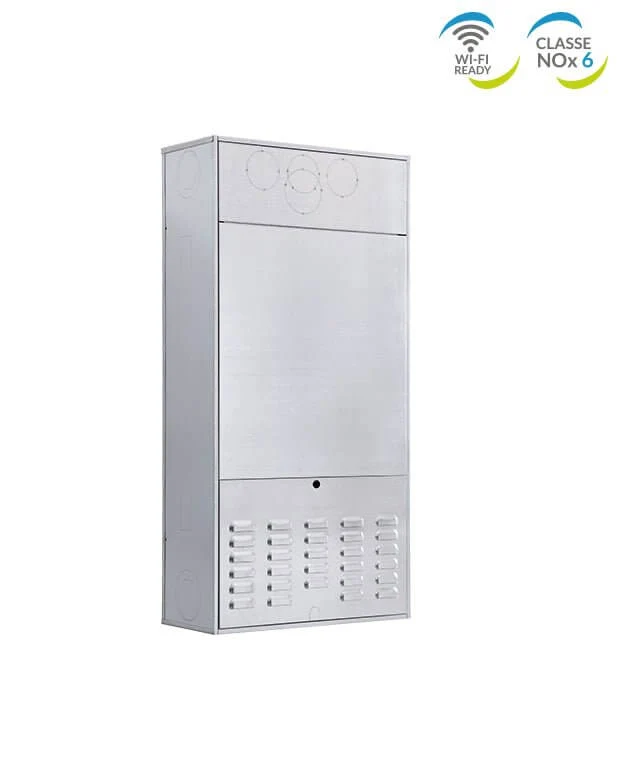 Caldaia Savio Edilia HE 25 da incasso a condensazione Metano completa di kit scarico fumi low NOx Cassone Optional