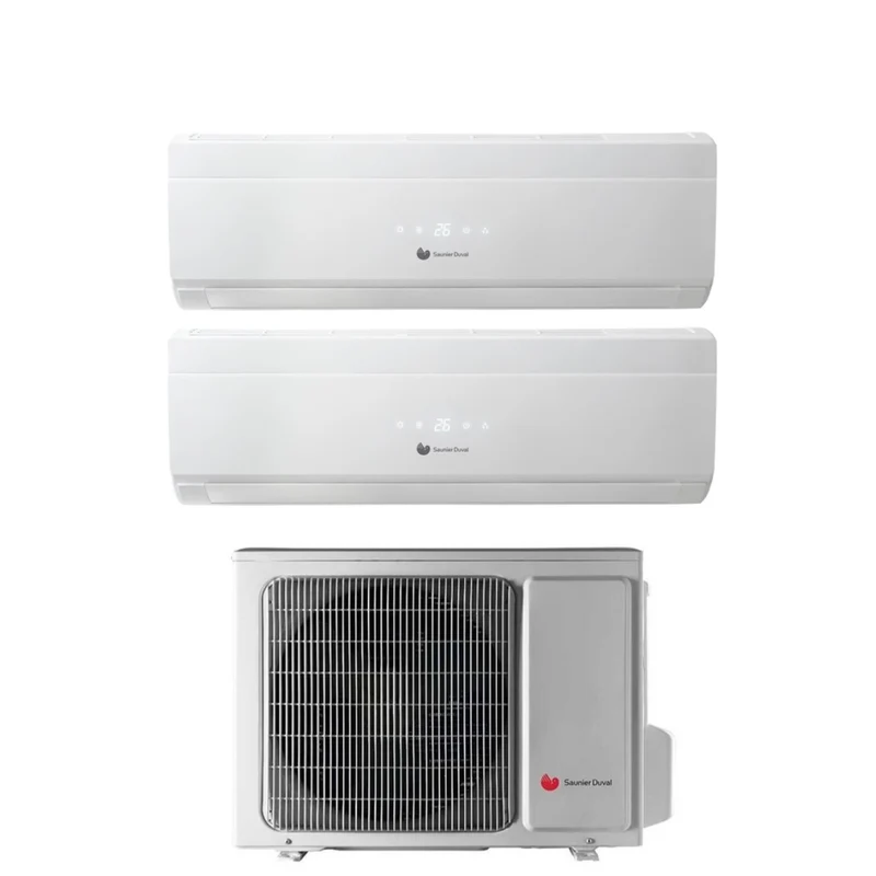 Hermann Saunier Duval Dual Split Inverter Klimaanlage UNI COMFORT 12+12 Serie mit SDH19-050MC2NO R-32 12000+12000