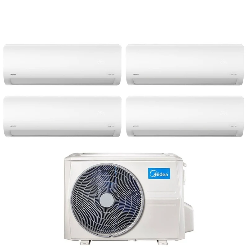 Midea Quadri Split Inverter-Klimaanlage XTREME PRO-Serie 9000+12000+12000+12000Btu mit M4O-36FN8 R-32 integriertem WLAN