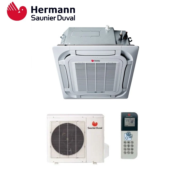 Hermann Saunier Duval Klimaanlage 4-Wege-Kassetten-Inverter VivAir SDH19 Serie 18000 BTU SDH 19-050 IKN R-32 – Neu