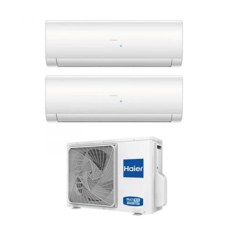 Haier Dual Split Inverter-Klimaanlage IES PLUS 12+12-Serie mit 2U50S2SM1FA R-32 integriertem WLAN 12000+12000 – Neu