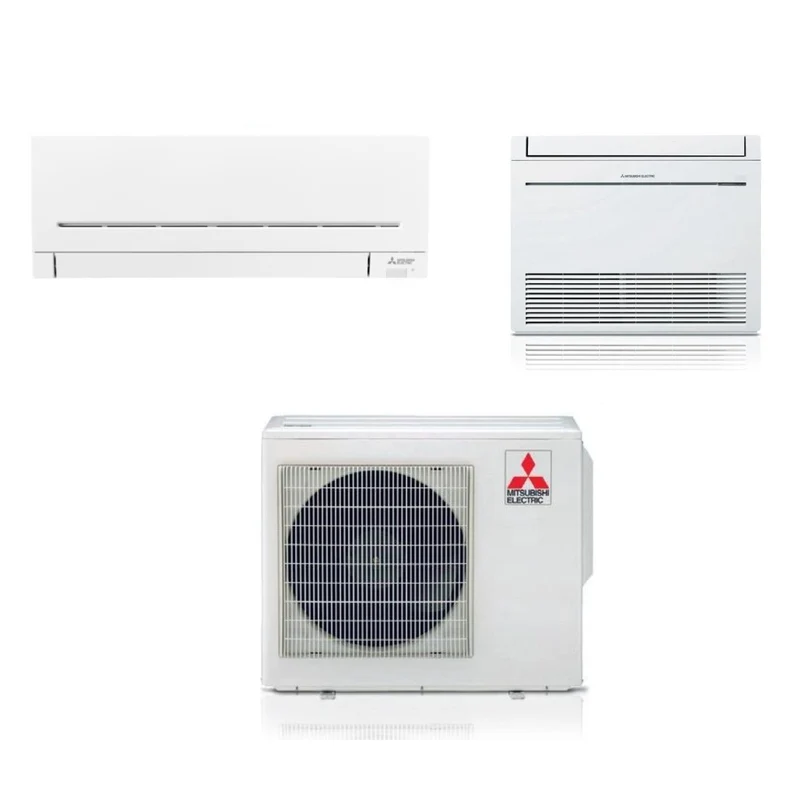 Mitsubishi Electric Dual Split Inverter Klimaanlage Serie AP-VGK 9000 + Boden 18000 mit MXZ-3F68VF2 R-32 Wi-Fi 9000+18000