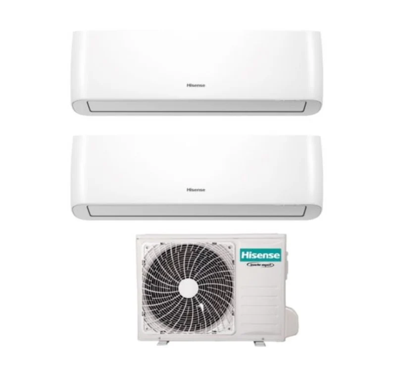 Hisense ENERGY PRO 12+12 Dual Split Inverter Klimaanlage mit 2AMW50U4RXA R-32 Integriertes WLAN 12000+12000 - Neu