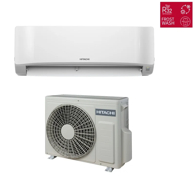 Hitachi Inverter-Klimaanlage AirHome 400 Serie 18000 BTU Integriertes WLAN R-32 A++/A+ Alexa Google Home RAK-DJ50PHAE/RAC-DJ50PHAE