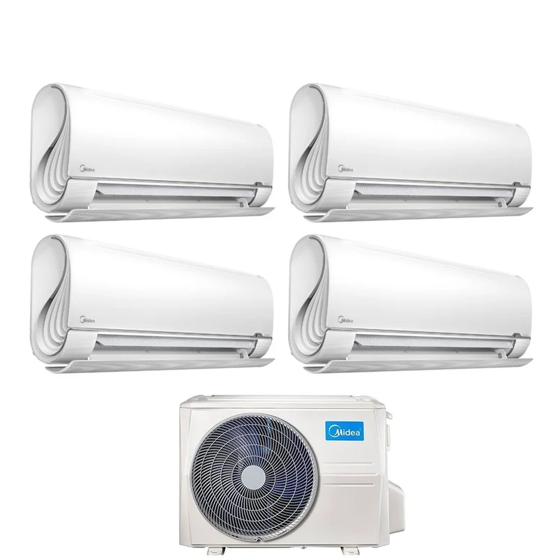 Midea Quadri Split Inverter-Klimaanlage BreezeleSS+ 9+9+9+12 Serie mit M4O-36FN8-Q R-32 integriertem WLAN 9000+9000+9000+12000 – Neu