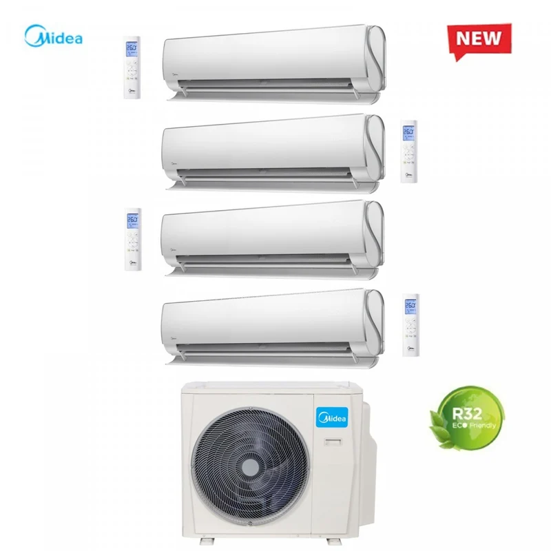 KLIMAANLAGE MIDEA SPLIT INVERTER KLIMAANLAGE ULTIMATE COMFORT 9+9+12+12 Serie mit M40-36FN8 R-32 Wi-Fi Klasse A++ 9000+9000+12000+12000