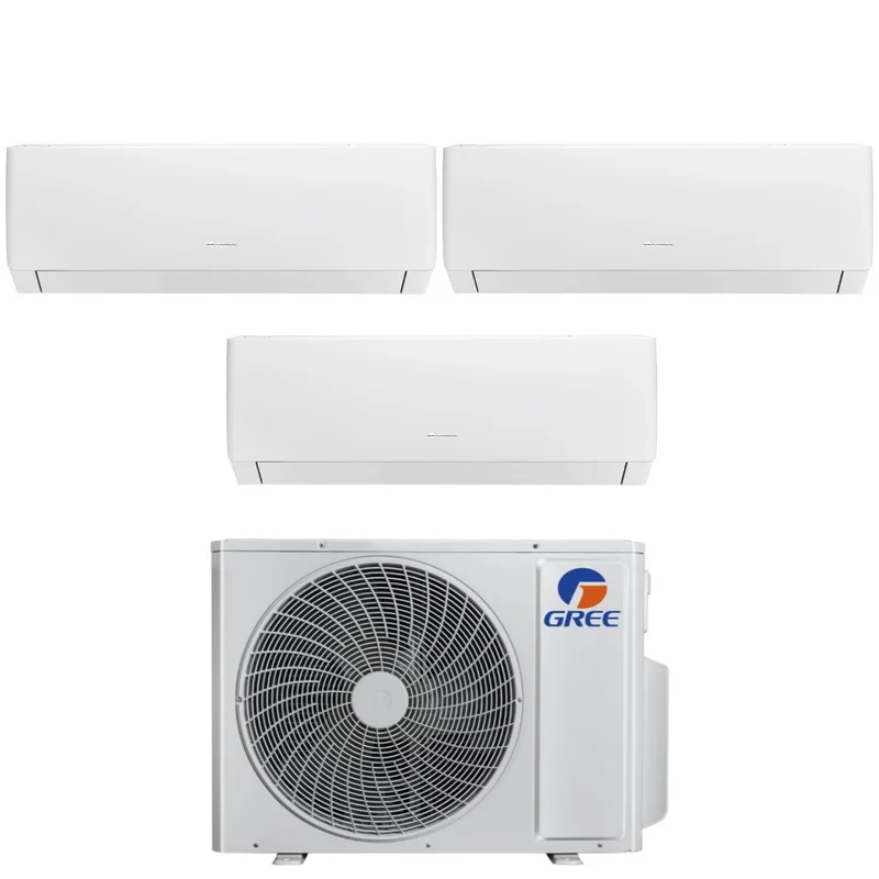Klimaanlage Gree Trial-Split Inverter Serie PULAR 7+9+9 mit GWHD(28)NK6OO R-32 WLAN integriert 7000+9000+9000