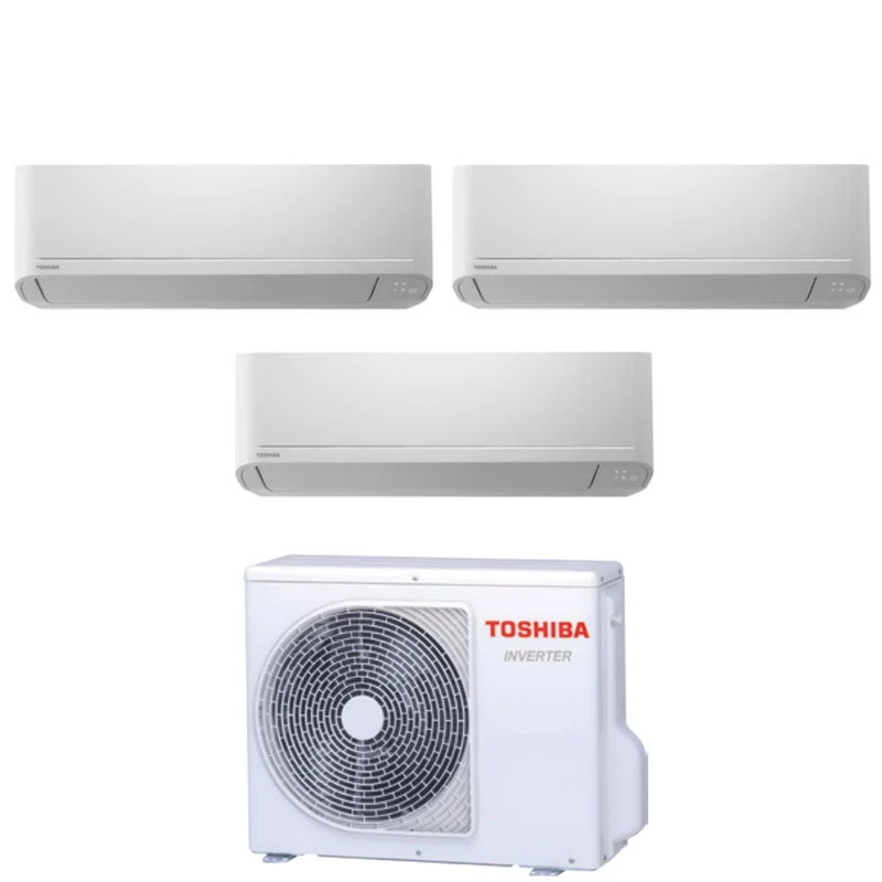 Klimaanlage Toshiba Trial-Split Inverter Serie SEIYA 10+10+13 (9+9+12) RAS-3M18U2AVG-E R-32 WLAN optional 10000+10000+13000 (9000+9000+12000)