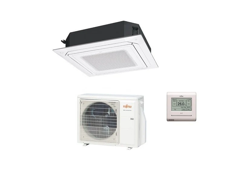 Fujitsu Klimaanlage 4-Wege-Kassette ECO-Serie KR Circular Flow 45000 Btu R-32 cod. 3NGF88635 Weiß 3NGF88635 - NEU