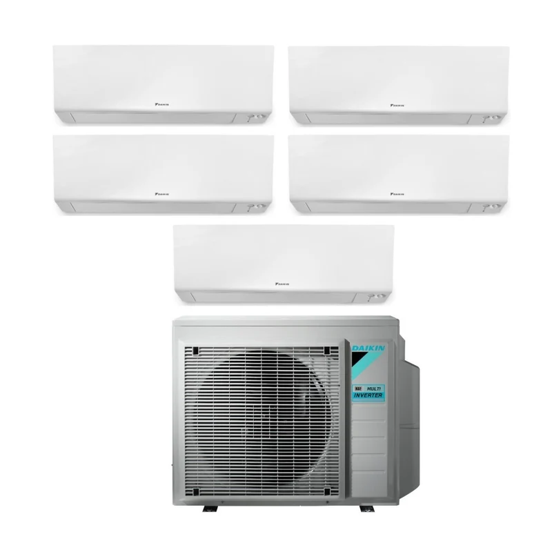 Daikin Bluevolution Penta Split Inverter-Klimaanlage FTXM/R-Serie PERFERA WALL 9+9+9+12+12 mit 5MXM90N R-32 integriertem WLAN 9000+9000+9000+12000+12000 italienische Garantie – Neu