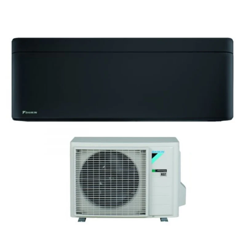 Daikin Bluevolution Inverter-Klimaanlage STYLISH TOTAL BLACK Serie 9000 Btu FTXA25BB R-32 Integriertes WLAN Klasse A+++ Schwarze Farbe – italienische Garantie