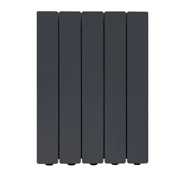 Radiatore Termosifone In Alluminio Fondital Blitz Super B4 Da 3 A 14 Elementi Interasse 600 Mm Colore Ardesia Texturizzato Opaco